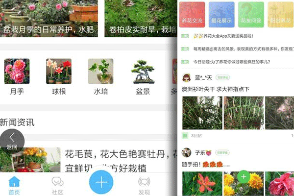 花友交流app开发养花种草经验交流平台--广州app公司酷蜂科技